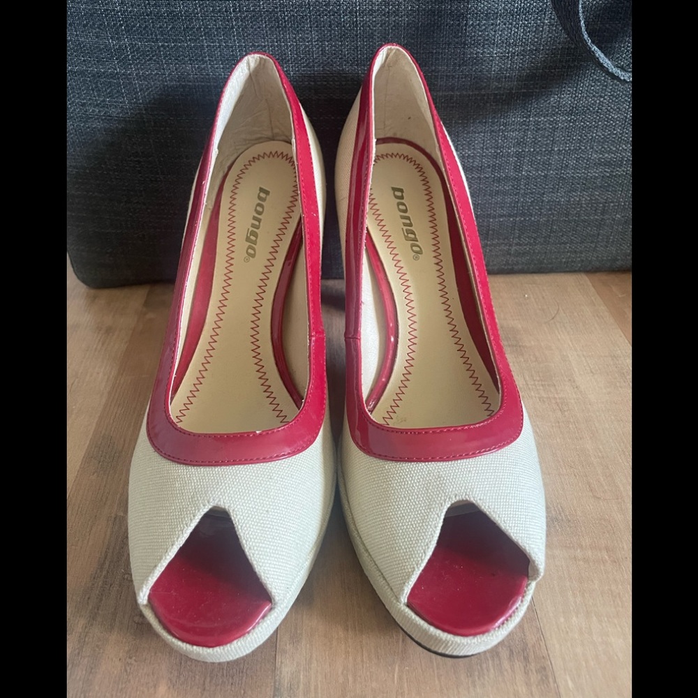 Bongo peep toe heels 👠 only worn a few times indoors